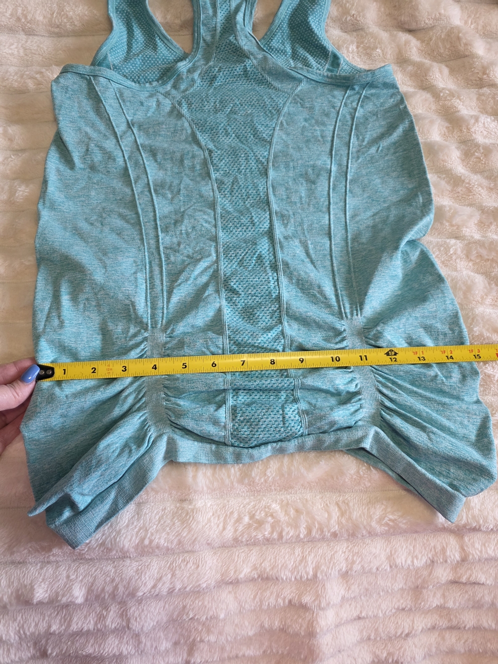 exertek Turquoise Heathered Racerback Tank Top - Picture 5 of 5